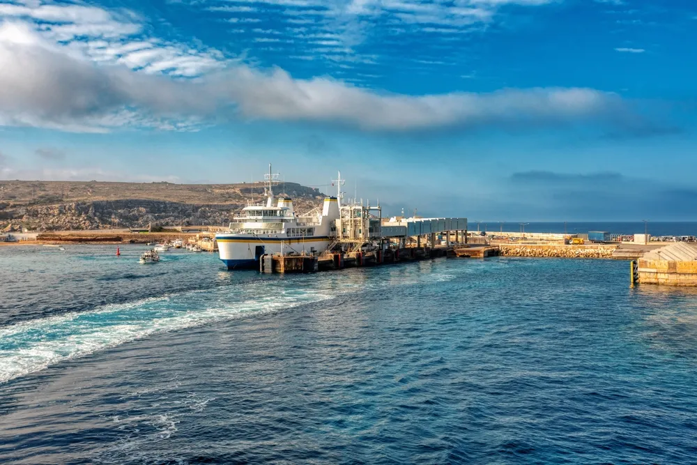 Passengers boarding the Gozo Channel ferry at Ċirkewwa